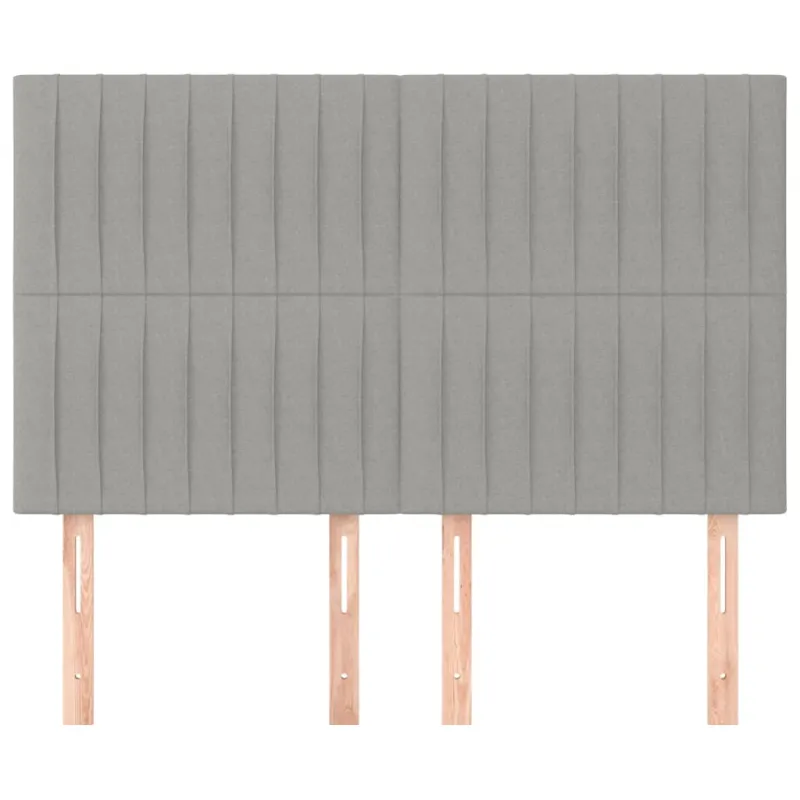Galvūgalis, šviesiai pilkas, 144x5x118/128 cm, audinys