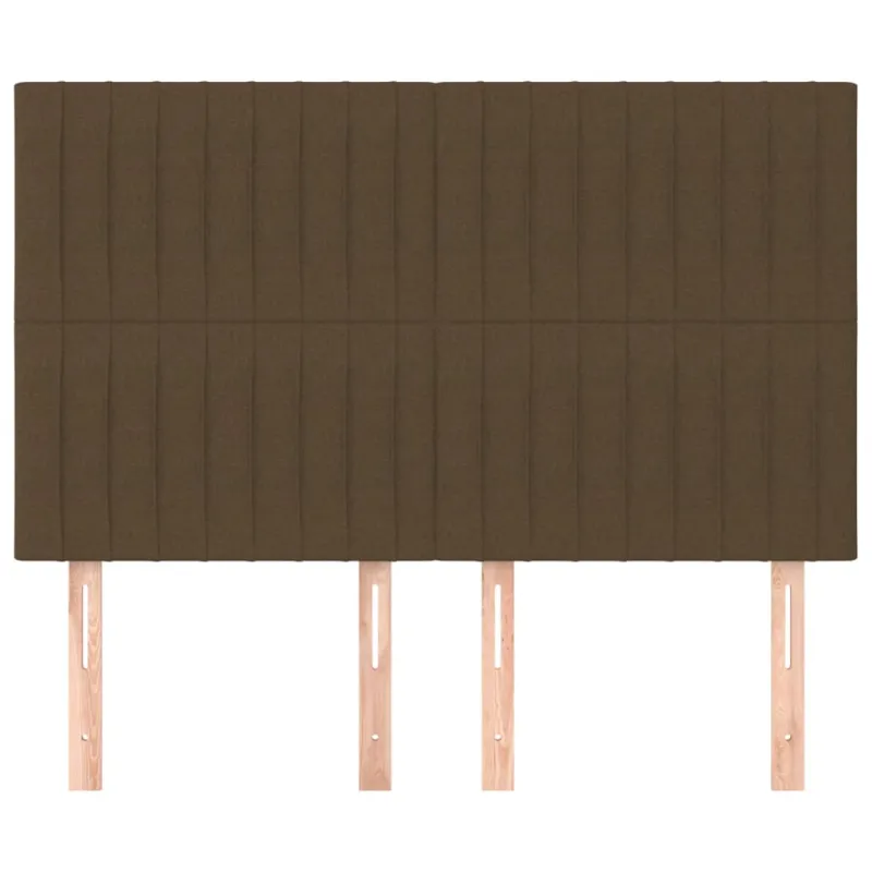 Galvūgalis, tamsiai rudas, 144x5x118/128 cm, audinys