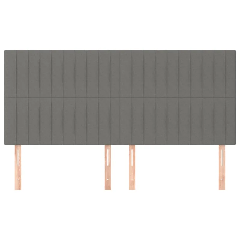 Galvūgalis, tamsiai pilkas, 180x5x118/128 cm, audinys