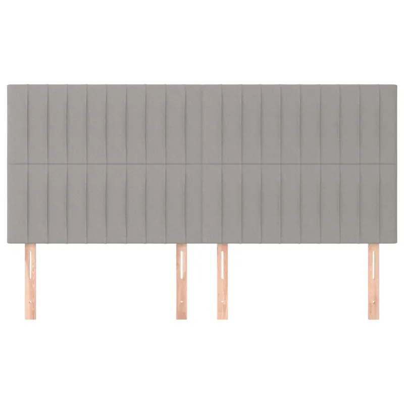Galvūgalis, šviesiai pilkas, 200x5x118/128 cm, audinys