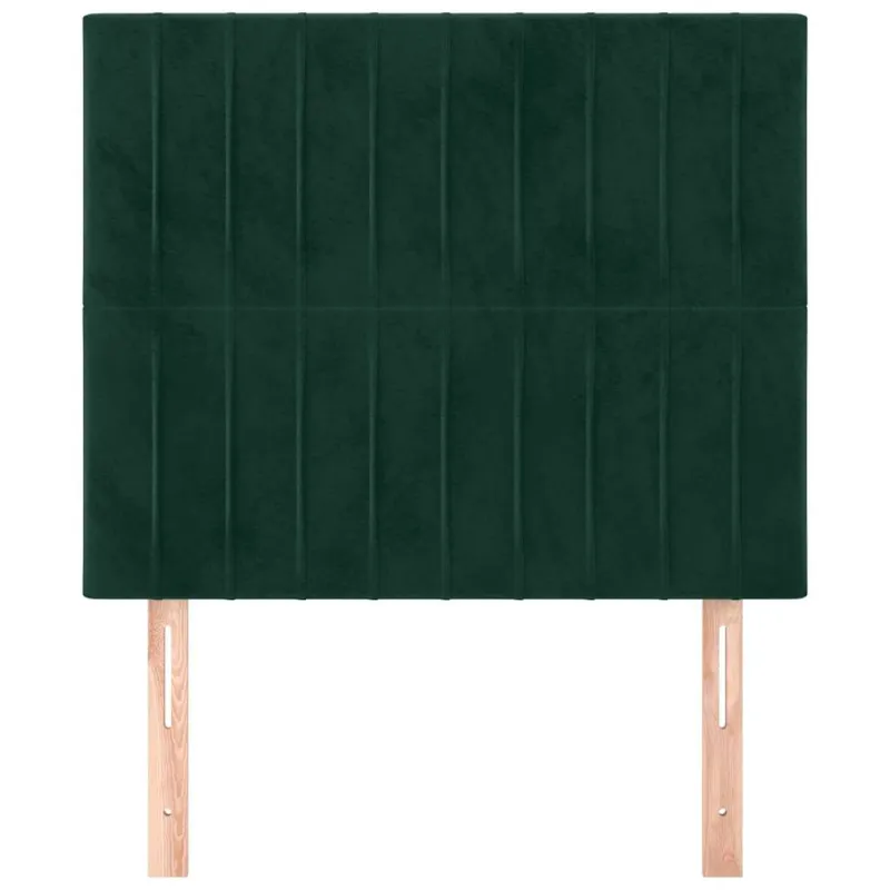 Galvūgalis, tamsiai žalias, 100x5x118/128 cm, aksominis