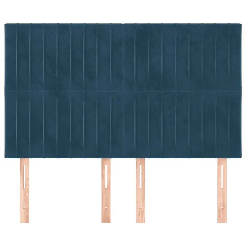 Galvūgalis, tamsiai mėlynas, 144x5x118/128 cm, aksominis