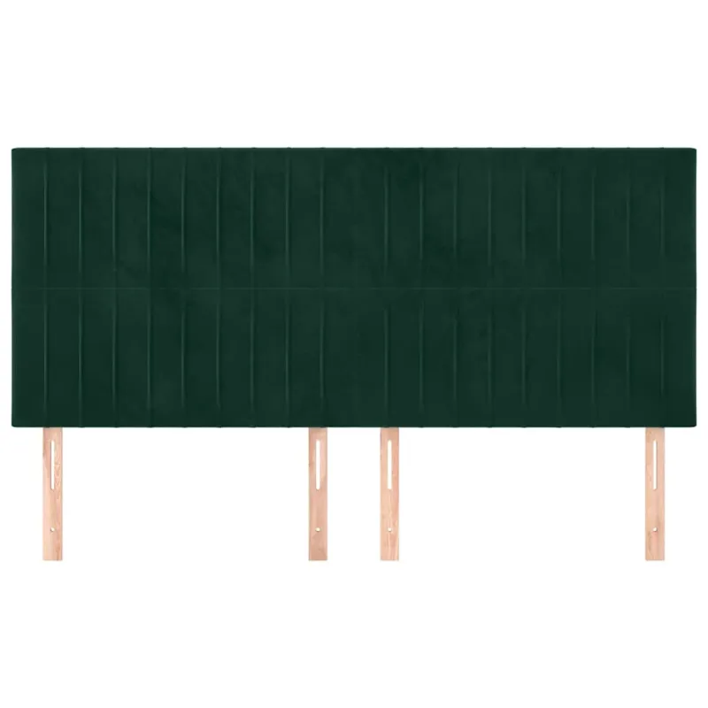 Galvūgalis, tamsiai žalias, 160x5x118/128 cm, aksominis