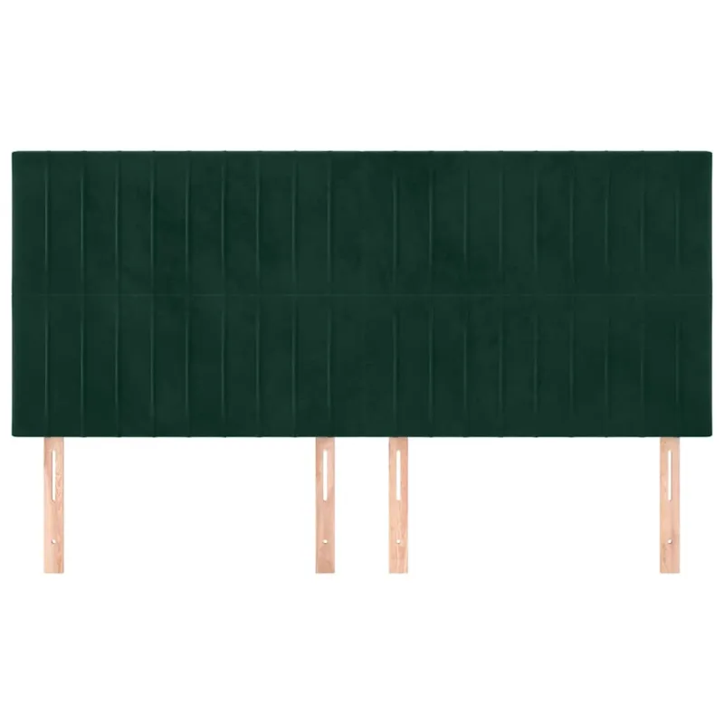 Galvūgalis, tamsiai žalias, 200x5x118/128 cm, aksomas