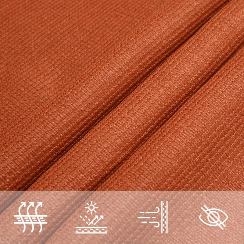 Uždanga nuo saulės, oranžinės spalvos, 2,5x3,5m, HDPE, 160g/m²