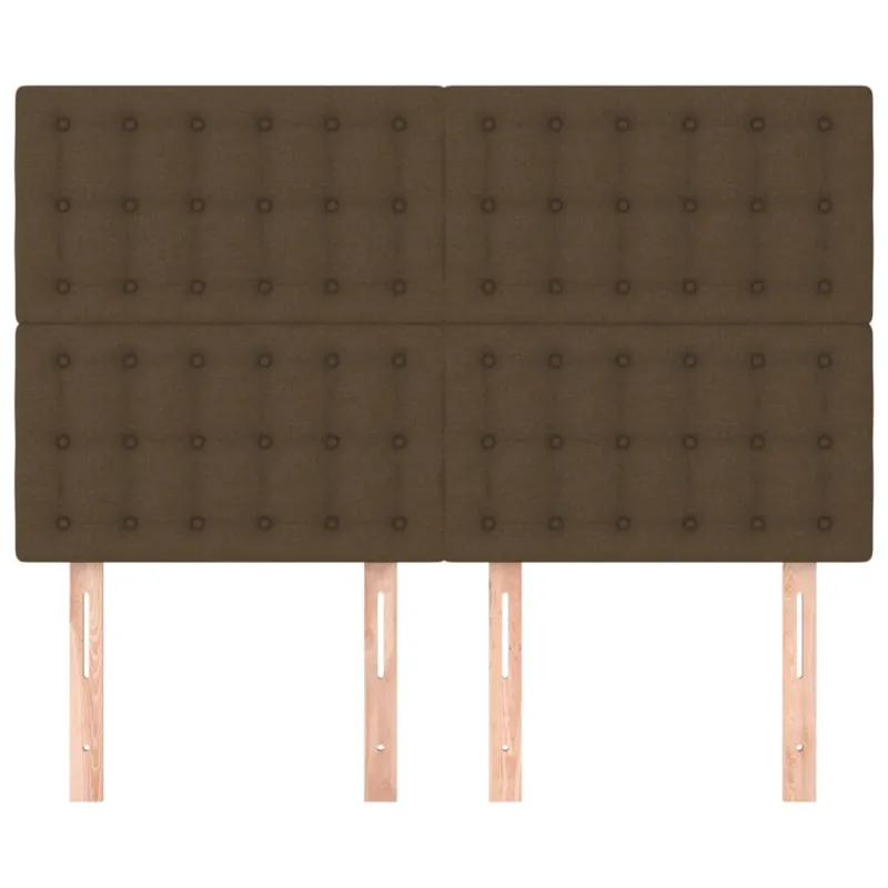 Galvūgalis, tamsiai rudas, 144x5x118/128 cm, audinys