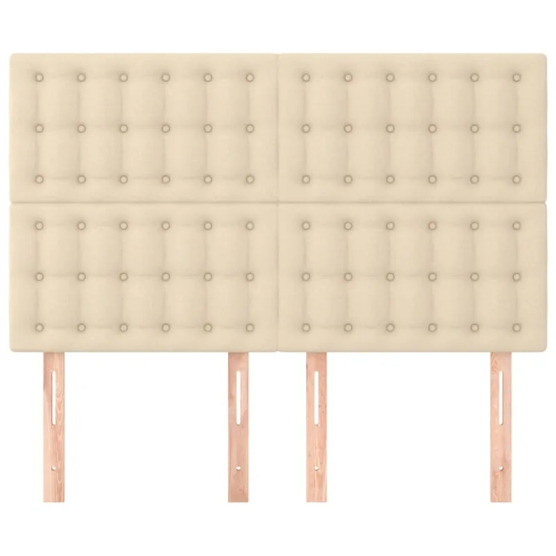 Galvūgalis, kreminės spalvos, 144x5x118/128 cm, audinys