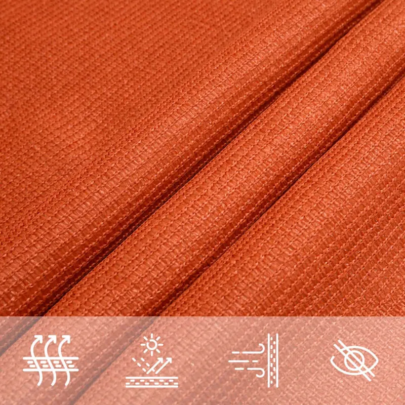 Burė nuo saulės, oranžinės spalvos, 3x4,5m, HDPE, 160g/m²