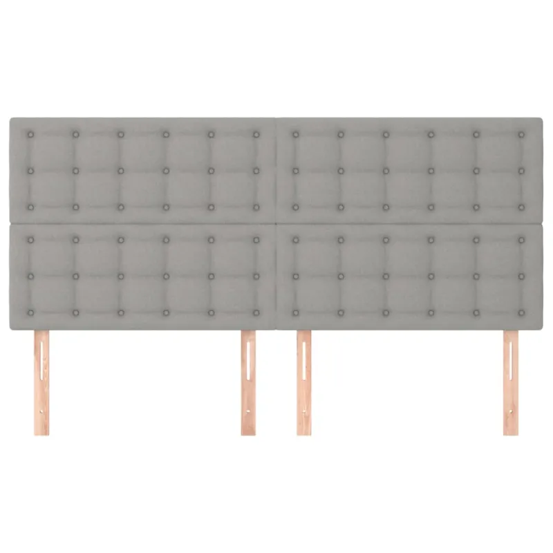 Galvūgalis, šviesiai pilkas, 180x5x118/128 cm, audinys