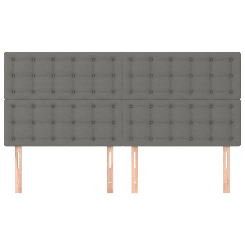 Galvūgalis, tamsiai pilkas, 180x5x118/128 cm, audinys