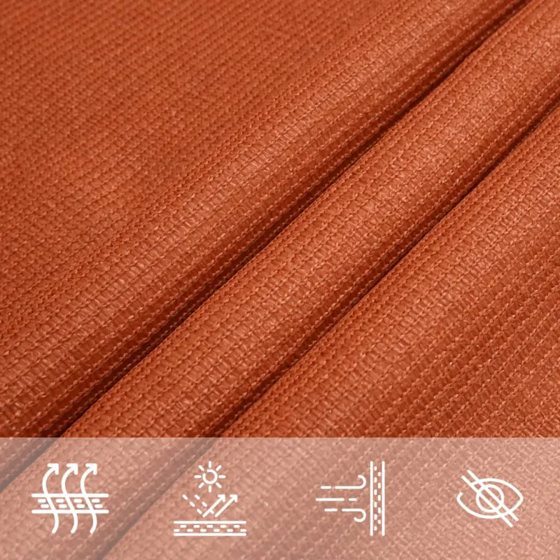 Burė nuo saulės, oranžinės spalvos, 3x5m, HDPE, 160g/m²