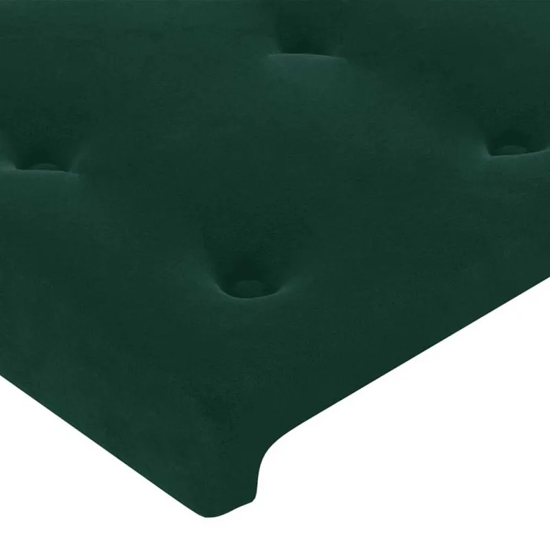 Galvūgalis, tamsiai žalias, 80x5x118/128 cm, aksominis