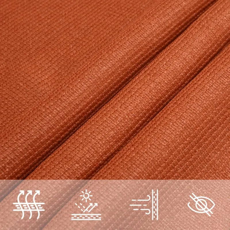 Burė nuo saulės, oranžinės spalvos, 4x7m, HDPE, 160g/m²