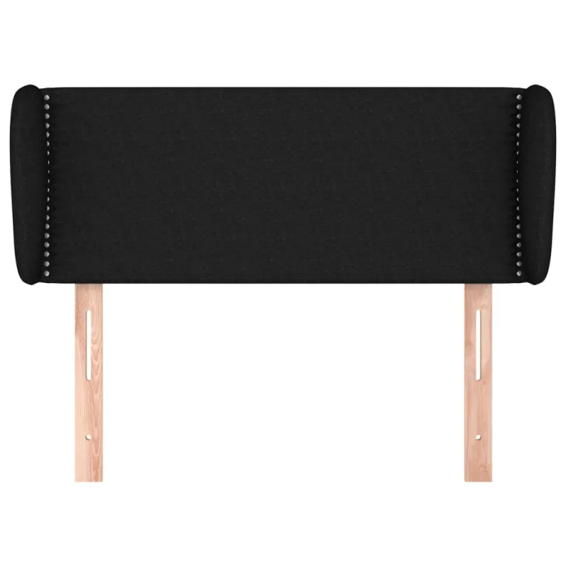 Galvūgalis su auselėmis, juodos spalvos,83x23x78/88 cm, audinys