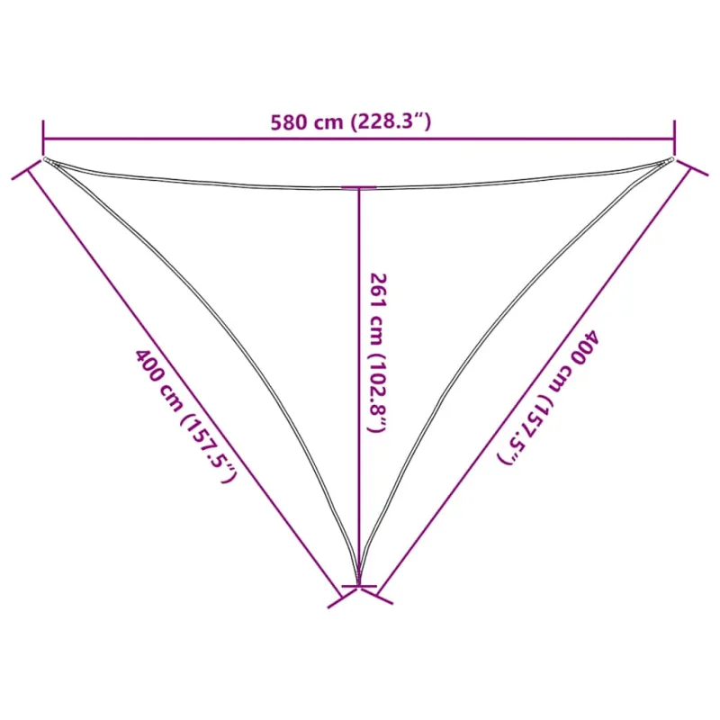 Burė nuo saulės, oranžinės spalvos, 4x4x5,8m, HDPE, 160g/m²