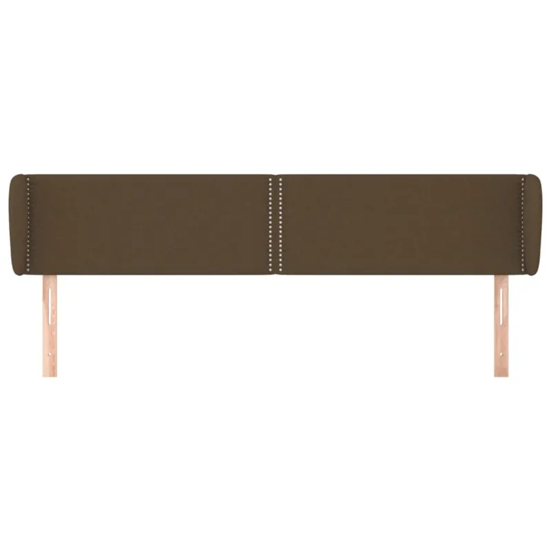 Galvūgalis su auselėmis, tamsiai rudos,183x23x78/88cm, audinys