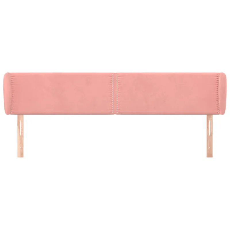 Galvūgalis su auselėmis, rožinės spalvos,183x23x78/88cm,aksomas