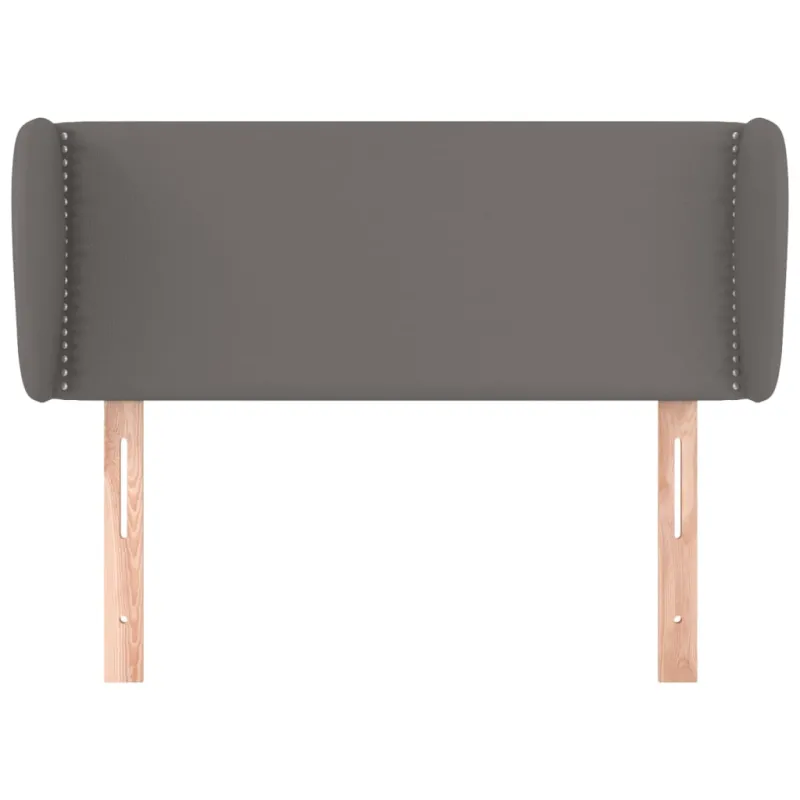 Galvūgalis su auselėmis, pilkos,83x23x78/88cm, dirbtinė oda