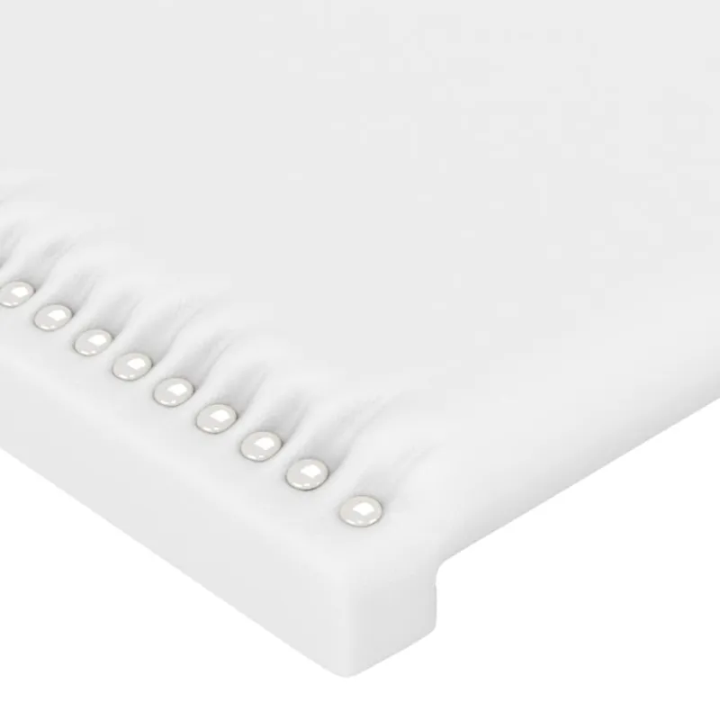 Galvūgalis su auselėmis, baltos,103x23x78/88cm, dirbtinė oda