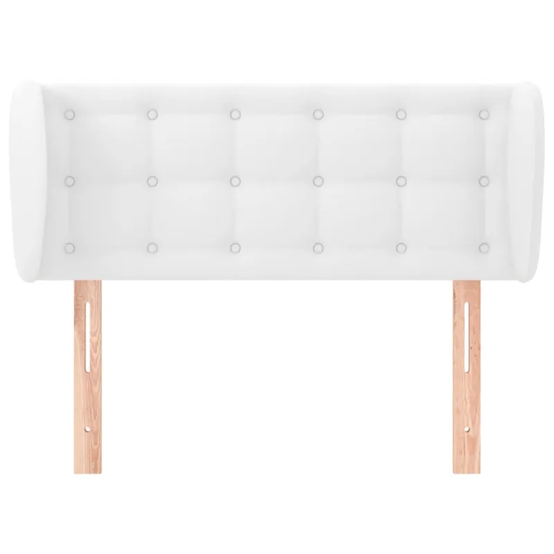 Galvūgalis su auselėmis, baltos,83x23x78/88cm, dirbtinė oda