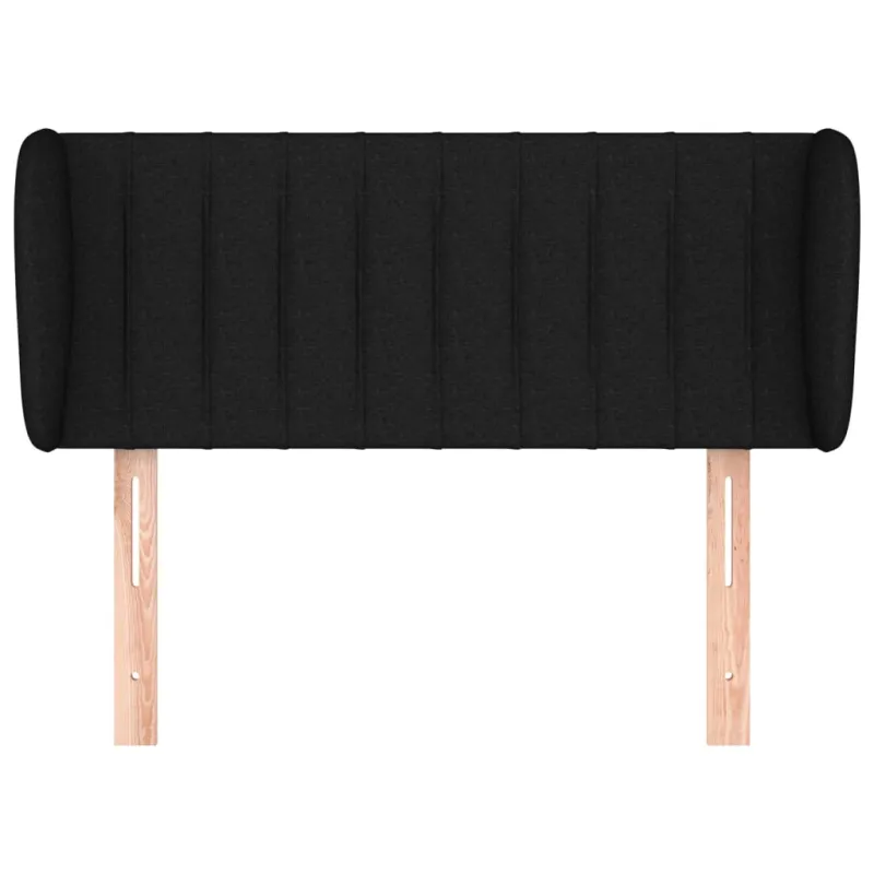 Galvūgalis su auselėmis, juodos spalvos,93x23x78/88cm, audinys