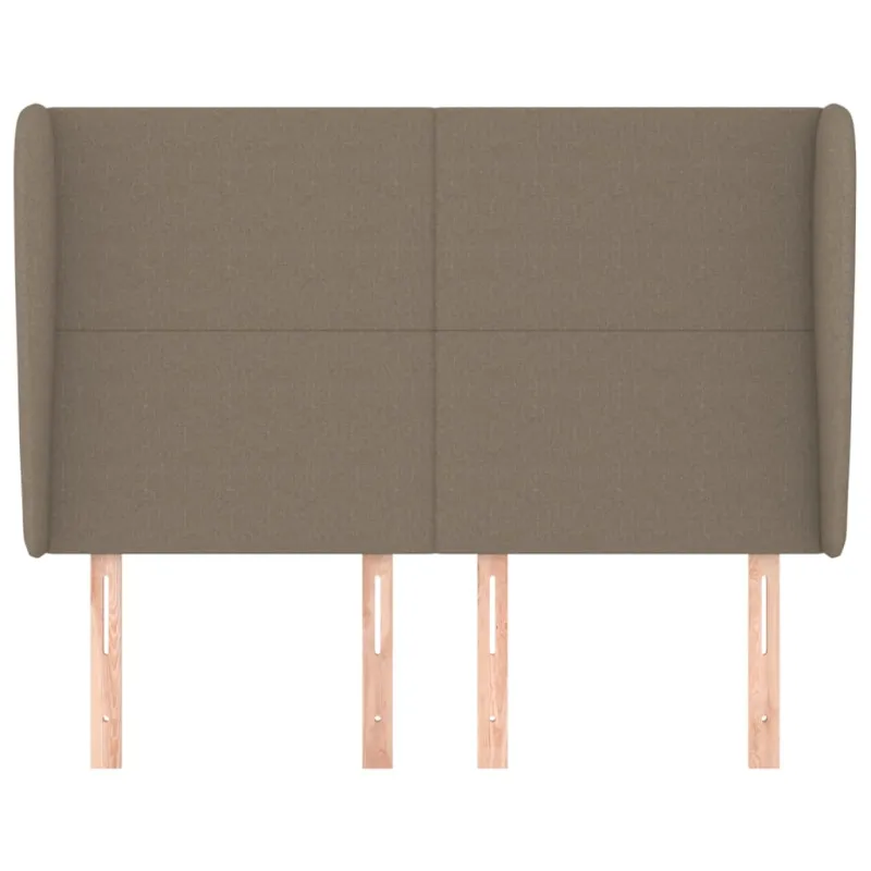 Galvūgalis su auselėmis, taupe, 147x23x118/128cm, audinys