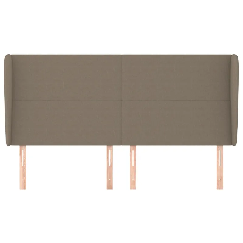 Galvūgalis su auselėmis, taupe, 183x23x118/128cm, audinys