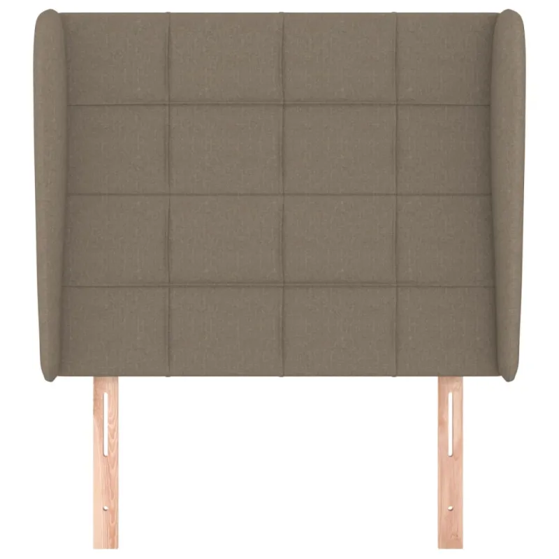 Galvūgalis su auselėmis, taupe, 103x23x118/128cm, audinys