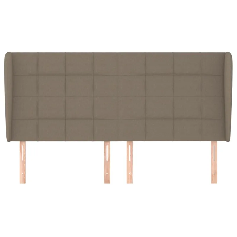 Galvūgalis su auselėmis, taupe, 163x23x118/128cm, audinys