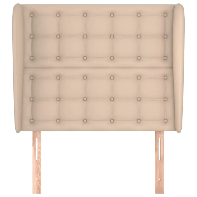 Galvūgalis su auselėmis, kapučino, 83x23x118/128cm, netikra oda