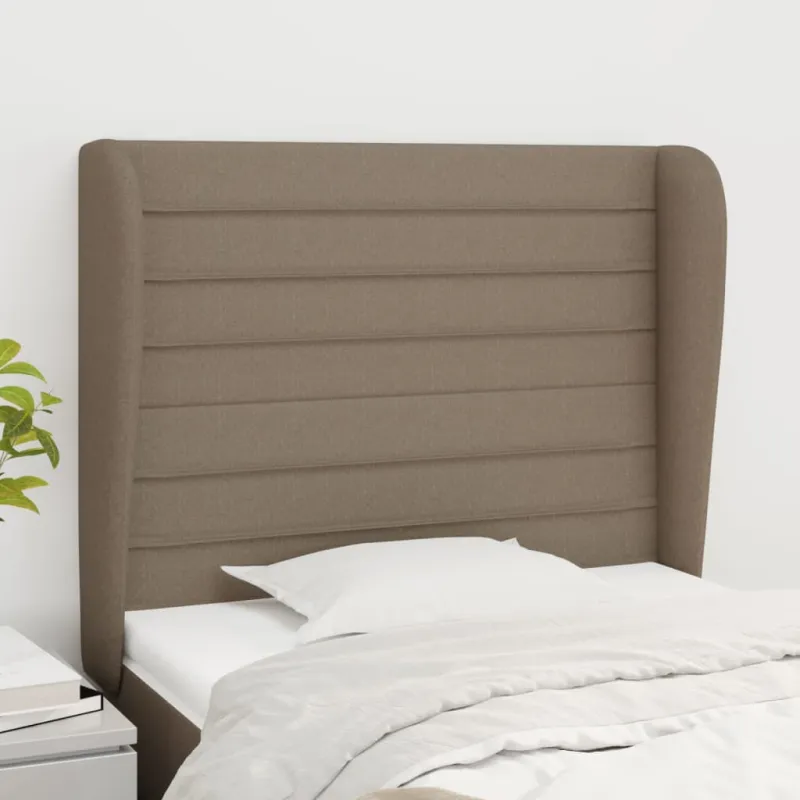 Galvūgalis su auselėmis, taupe, 83x23x118/128cm, audinys