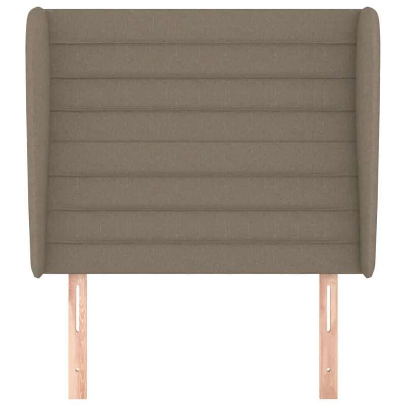 Galvūgalis su auselėmis, taupe, 93x23x118/128cm, audinys