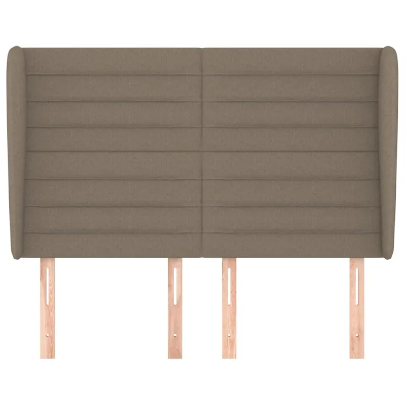 Galvūgalis su auselėmis, taupe, 147x23x118/128cm, audinys