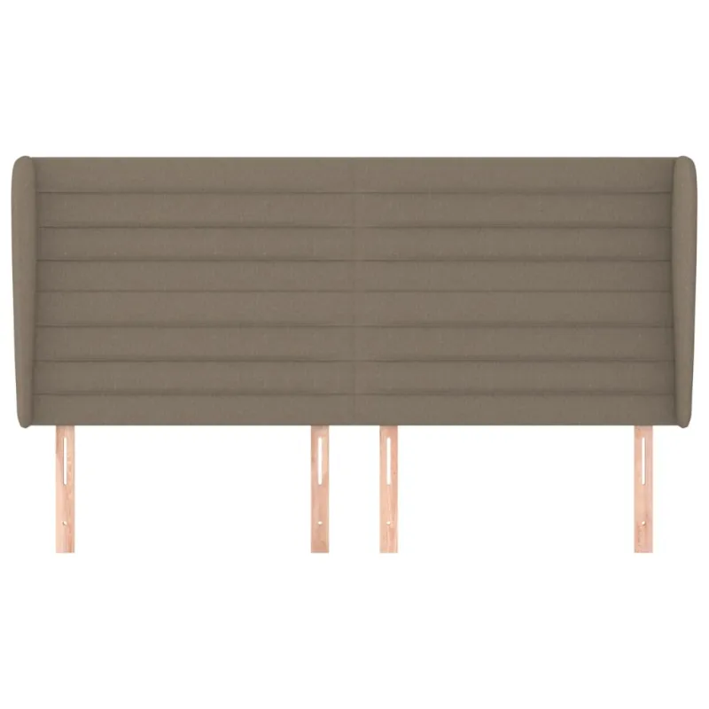 Galvūgalis su auselėmis, taupe, 183x23x118/128cm, audinys