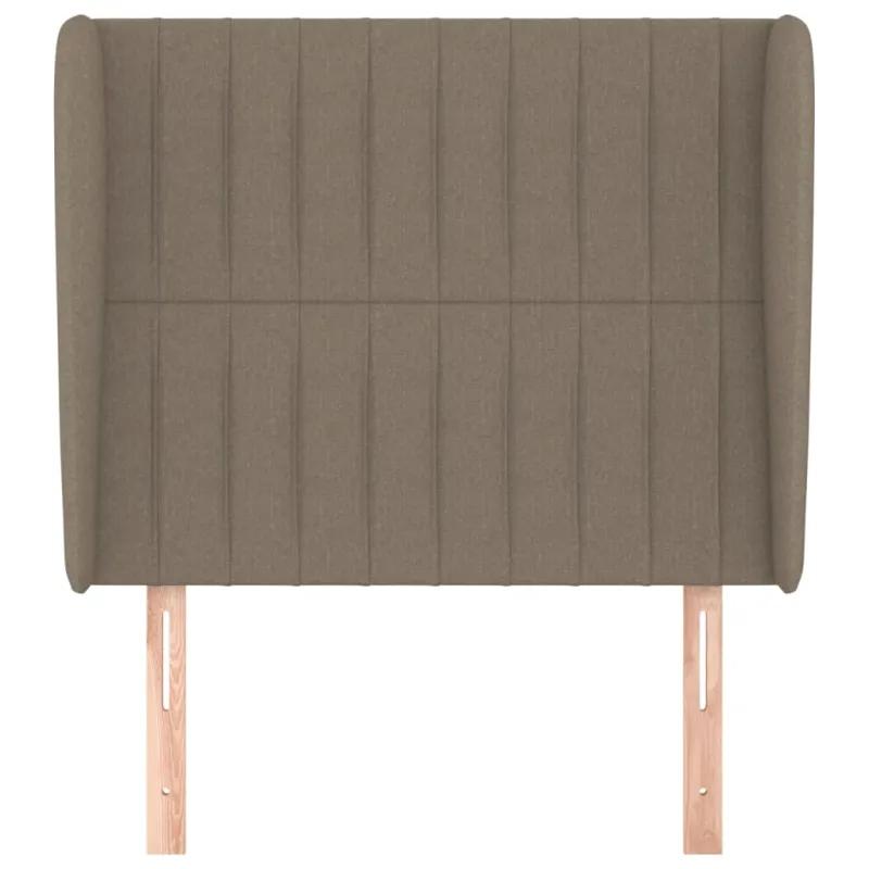 Galvūgalis su auselėmis, taupe, 93x23x118/128cm, audinys