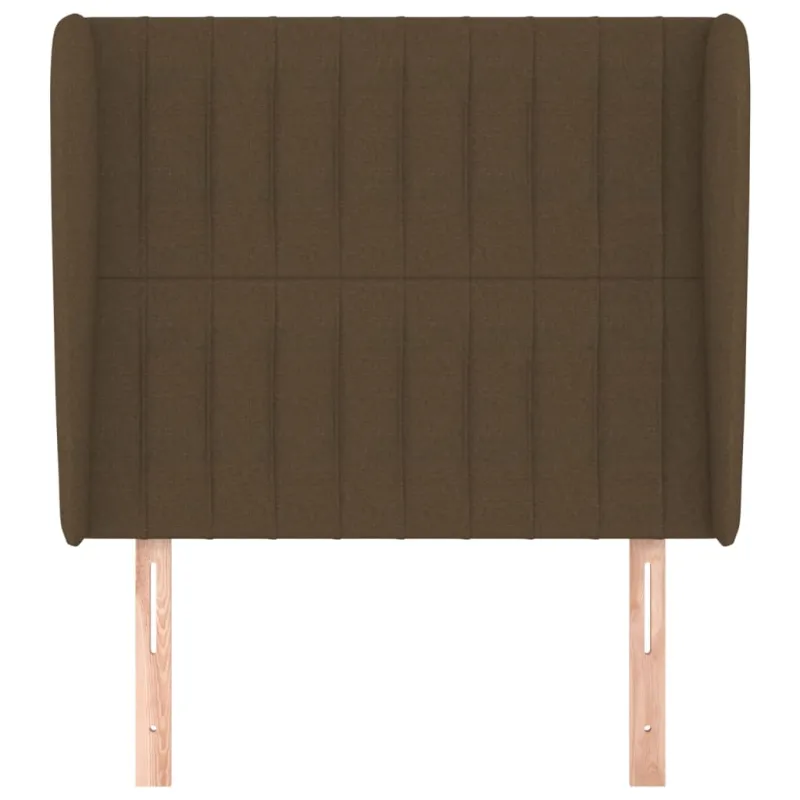 Galvūgalis su auselėmis, rudas, 103x23x118/128cm, audinys