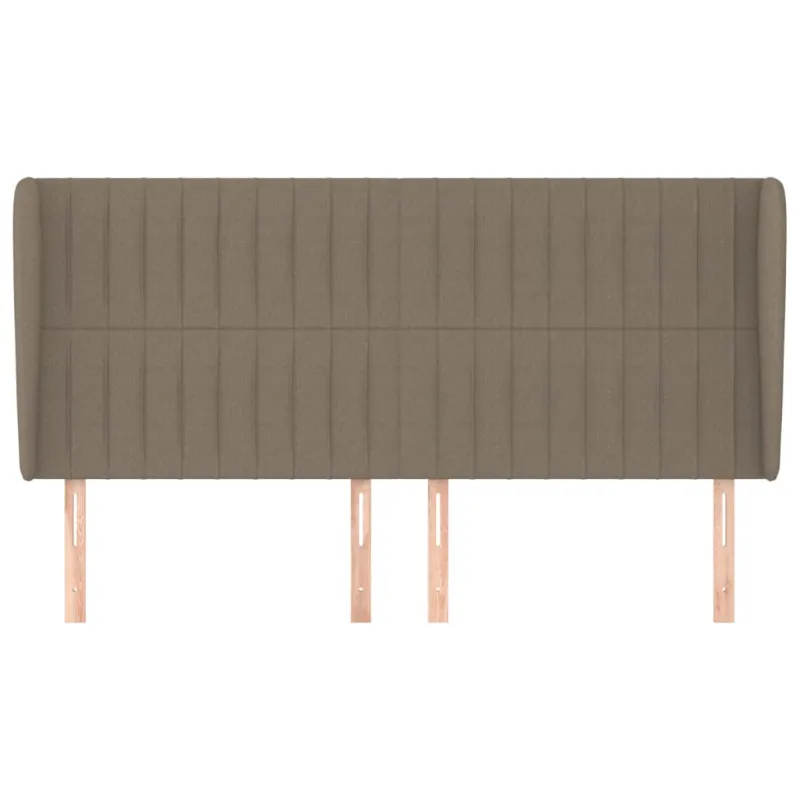 Galvūgalis su auselėmis, taupe, 163x23x118/128cm, audinys