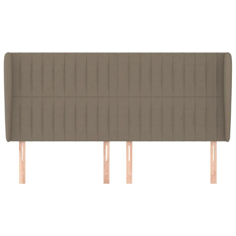 Galvūgalis su auselėmis, taupe, 183x23x118/128cm, audinys