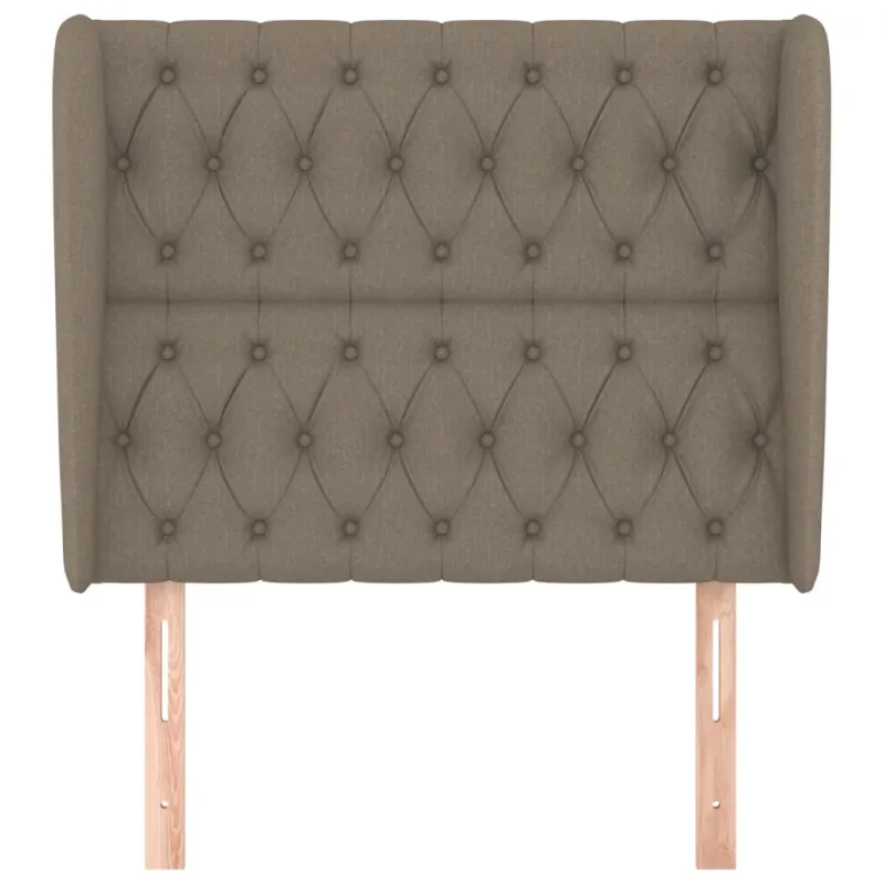 Galvūgalis su auselėmis, taupe, 93x23x118/128cm, audinys