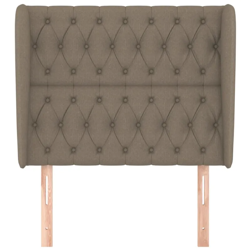 Galvūgalis su auselėmis, taupe, 103x23x118/128cm, audinys