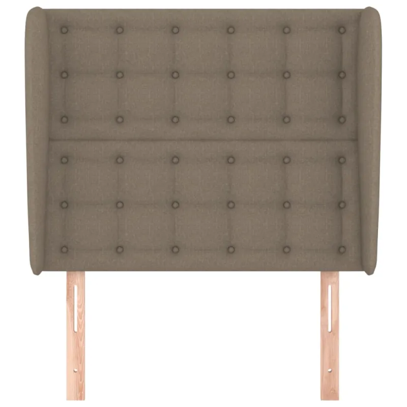 Galvūgalis su auselėmis, taupe, 83x23x118/128cm, audinys
