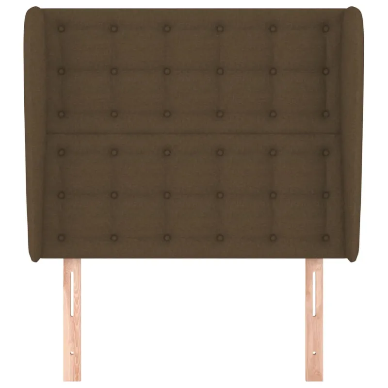 Galvūgalis su auselėmis, rudas, 93x23x118/128cm, audinys