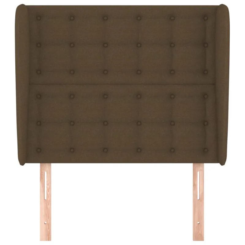 Galvūgalis su auselėmis, rudas, 103x23x118/128cm, audinys