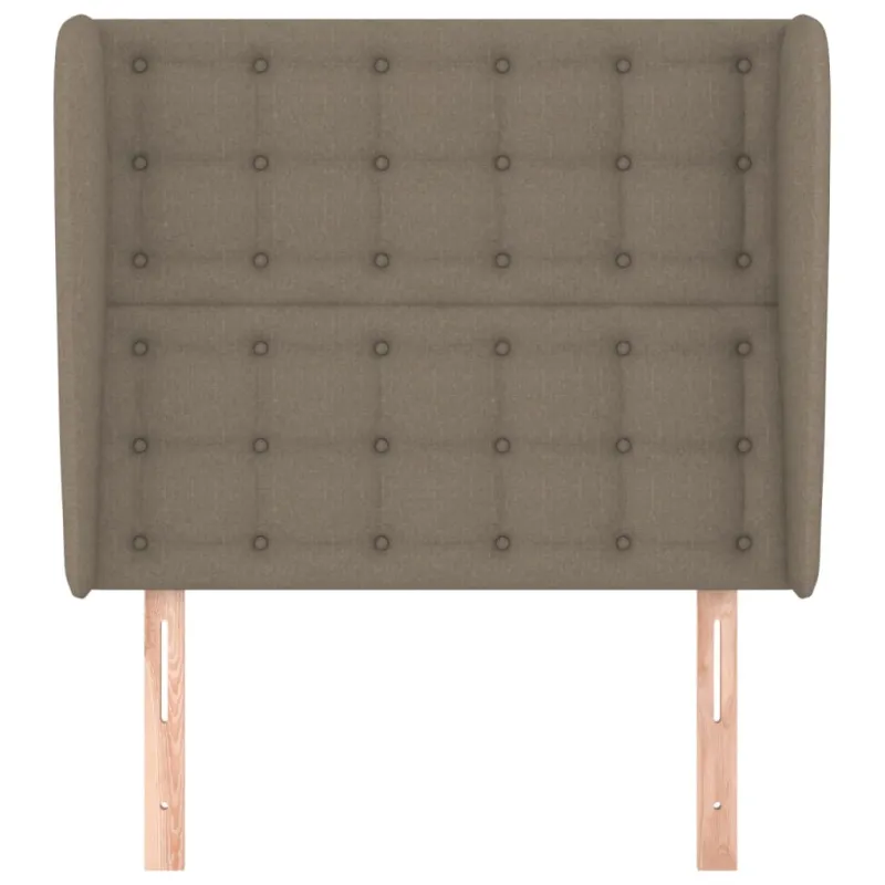 Galvūgalis su auselėmis, taupe, 103x23x118/128cm, audinys