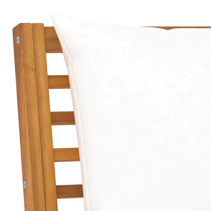 Modulinė kampinė sofa su kreminėmis pagalvėmis, akacija