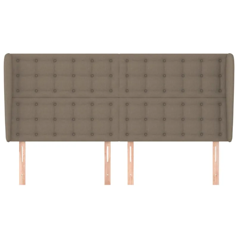 Galvūgalis su auselėmis, taupe, 163x23x118/128cm, audinys