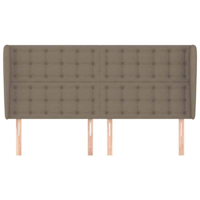 Galvūgalis su auselėmis, taupe, 183x23x118/128cm, audinys