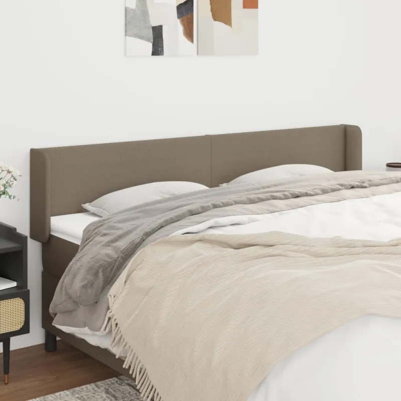 Galvūgalis su auselėmis, taupe spalvos,203x16x78/88cm, audinys