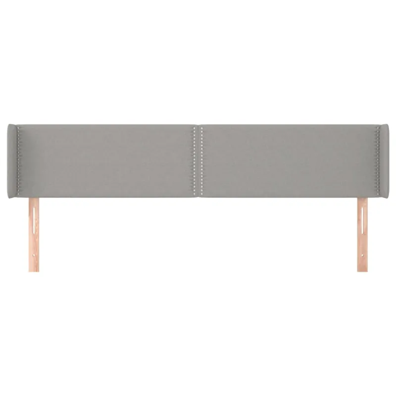 Galvūgalis su auselėmis,šviesiai pilkos,203x16x78/88cm, audinys