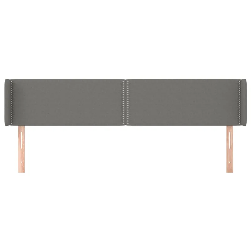Galvūgalis su auselėmis, tamsiai pilkos,203x16x78/88cm, audinys